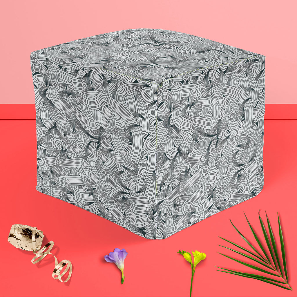 Hand-Drawn Waves D1 Footstool Footrest Puffy Pouffe Ottoman Bean Bag | Canvas Fabric-Footstools-FST_CB_BN-IC 5007334 IC 5007334, Abstract Expressionism, Abstracts, Art and Paintings, Automobiles, Botanical, Digital, Digital Art, Fashion, Floral, Flowers, Graphic, Illustrations, Modern Art, Nature, Patterns, Retro, Semi Abstract, Signs, Signs and Symbols, Transportation, Travel, Vehicles, hand-drawn, waves, d1, footstool, footrest, puffy, pouffe, ottoman, bean, bag, canvas, fabric, abstract, pattern, wallpap