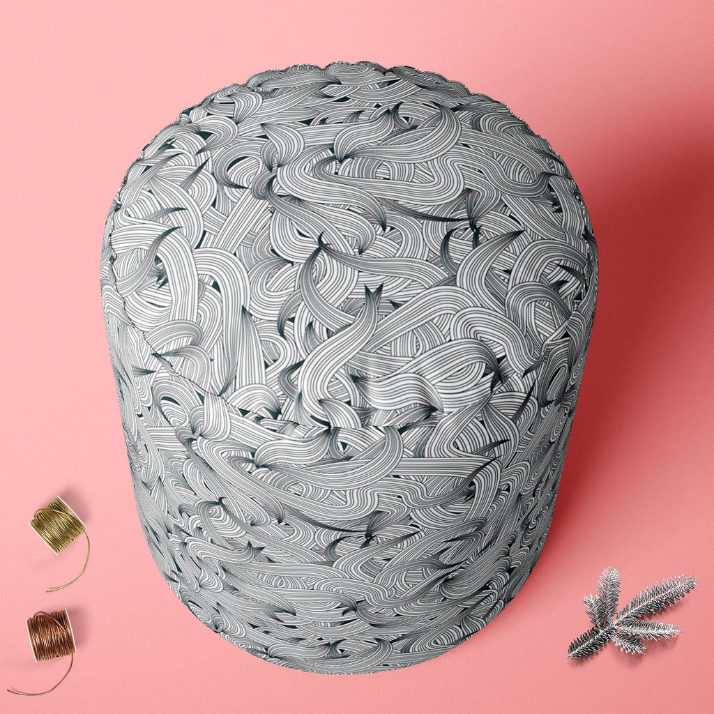 Hand-Drawn Waves D1 Footstool Footrest Puffy Pouffe Ottoman Bean Bag | Canvas Fabric-Footstools-FST_CB_BN-IC 5007334 IC 5007334, Abstract Expressionism, Abstracts, Art and Paintings, Automobiles, Botanical, Digital, Digital Art, Fashion, Floral, Flowers, Graphic, Illustrations, Modern Art, Nature, Patterns, Retro, Semi Abstract, Signs, Signs and Symbols, Transportation, Travel, Vehicles, hand-drawn, waves, d1, footstool, footrest, puffy, pouffe, ottoman, bean, bag, canvas, fabric, abstract, pattern, wallpap