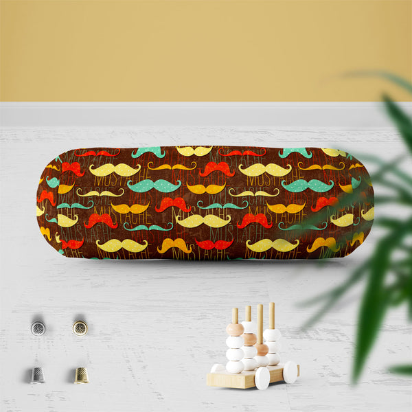 Vintage Mustache D1 Bolster Cover Booster Cases | Concealed Zipper Opening-Bolster Covers-BOL_CV_ZP-IC 5007335 IC 5007335, Abstract Expressionism, Abstracts, Ancient, Animated Cartoons, Art and Paintings, Calligraphy, Caricature, Cartoons, Drawing, Fashion, Historical, Illustrations, Medieval, Patterns, Retro, Semi Abstract, Signs, Signs and Symbols, Symbols, Text, Vintage, mustache, d1, bolster, cover, booster, cases, zipper, opening, poly, cotton, fabric, wallpaper, moustache, mustaches, abstract, aristoc
