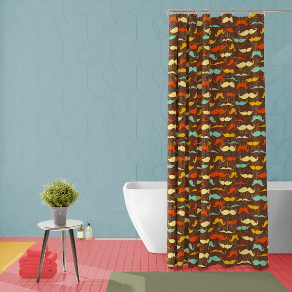 Vintage Mustache D1 Washable Waterproof Shower Curtain-Shower Curtains-CUR_SH-IC 5007335 IC 5007335, Abstract Expressionism, Abstracts, Ancient, Animated Cartoons, Art and Paintings, Calligraphy, Caricature, Cartoons, Drawing, Fashion, Historical, Illustrations, Medieval, Patterns, Retro, Semi Abstract, Signs, Signs and Symbols, Symbols, Text, Vintage, mustache, d1, washable, waterproof, polyester, shower, curtain, eyelets, wallpaper, moustache, mustaches, abstract, aristocrat, art, background, barber, bear