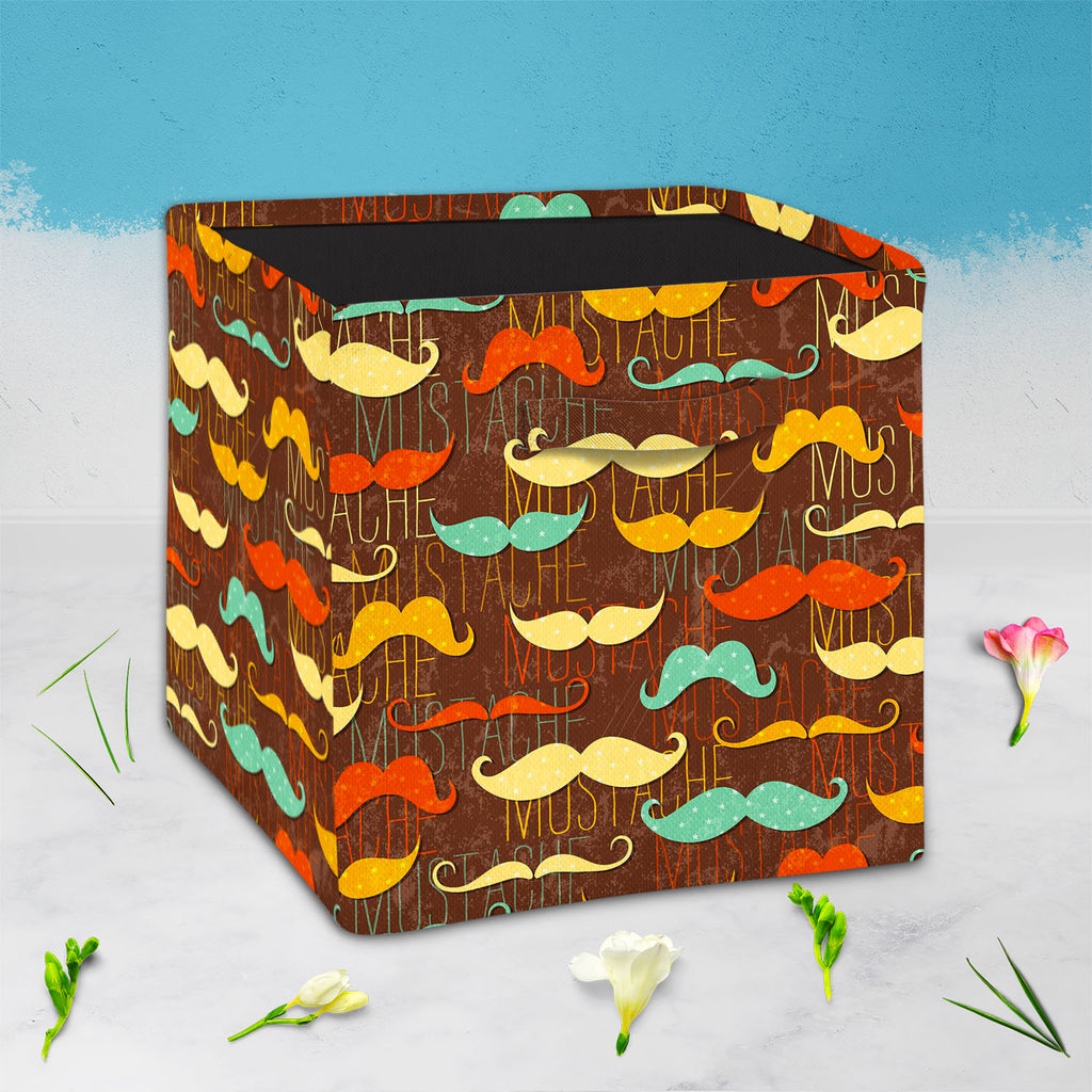 Vintage Mustache D1 Foldable Open Storage Bin | Organizer Box, Toy Basket, Shelf Box, Laundry Bag | Canvas Fabric-Storage Bins-STR_BI_CB-IC 5007335 IC 5007335, Abstract Expressionism, Abstracts, Ancient, Animated Cartoons, Art and Paintings, Calligraphy, Caricature, Cartoons, Drawing, Fashion, Historical, Illustrations, Medieval, Patterns, Retro, Semi Abstract, Signs, Signs and Symbols, Symbols, Text, Vintage, mustache, d1, foldable, open, storage, bin, organizer, box, toy, basket, shelf, laundry, bag, canv