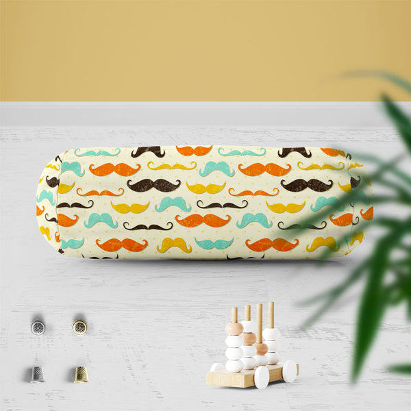 Vintage Mustache D2 Bolster Cover Booster Cases | Concealed Zipper Opening-Bolster Covers-BOL_CV_ZP-IC 5007336 IC 5007336, Abstract Expressionism, Abstracts, Ancient, Animated Cartoons, Art and Paintings, Calligraphy, Caricature, Cartoons, Drawing, Fashion, Historical, Illustrations, Medieval, Patterns, Retro, Semi Abstract, Signs, Signs and Symbols, Symbols, Text, Vintage, mustache, d2, bolster, cover, booster, cases, zipper, opening, poly, cotton, fabric, grunge, whiskers, moustache, abstract, aristocrat,