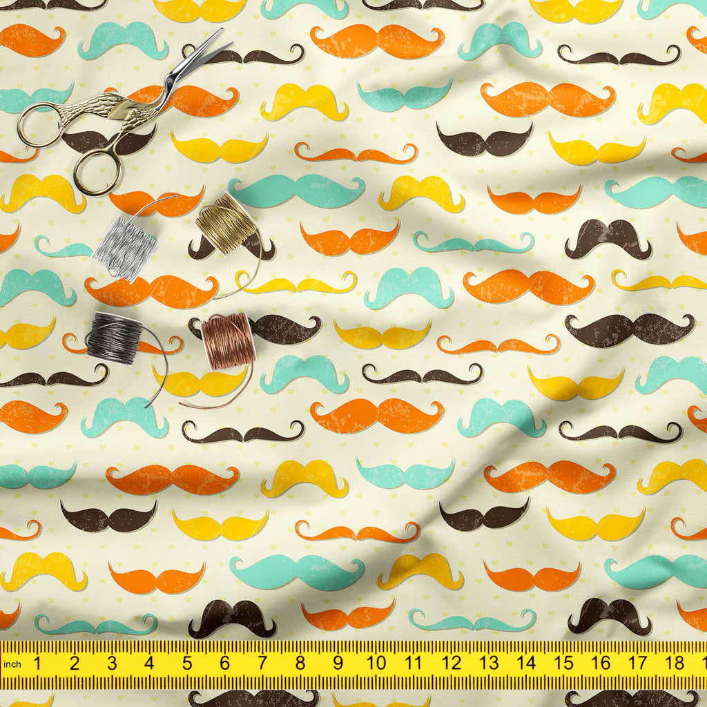 Vintage Mustache D2 Upholstery Fabric by Metre | For Sofa, Curtains, Cushions, Furnishing, Craft, Dress Material-Upholstery Fabrics-FAB_RW-IC 5007336 IC 5007336, Abstract Expressionism, Abstracts, Ancient, Animated Cartoons, Art and Paintings, Calligraphy, Caricature, Cartoons, Drawing, Fashion, Historical, Illustrations, Medieval, Patterns, Retro, Semi Abstract, Signs, Signs and Symbols, Symbols, Text, Vintage, mustache, d2, upholstery, fabric, by, metre, for, sofa, curtains, cushions, furnishing, craft, d