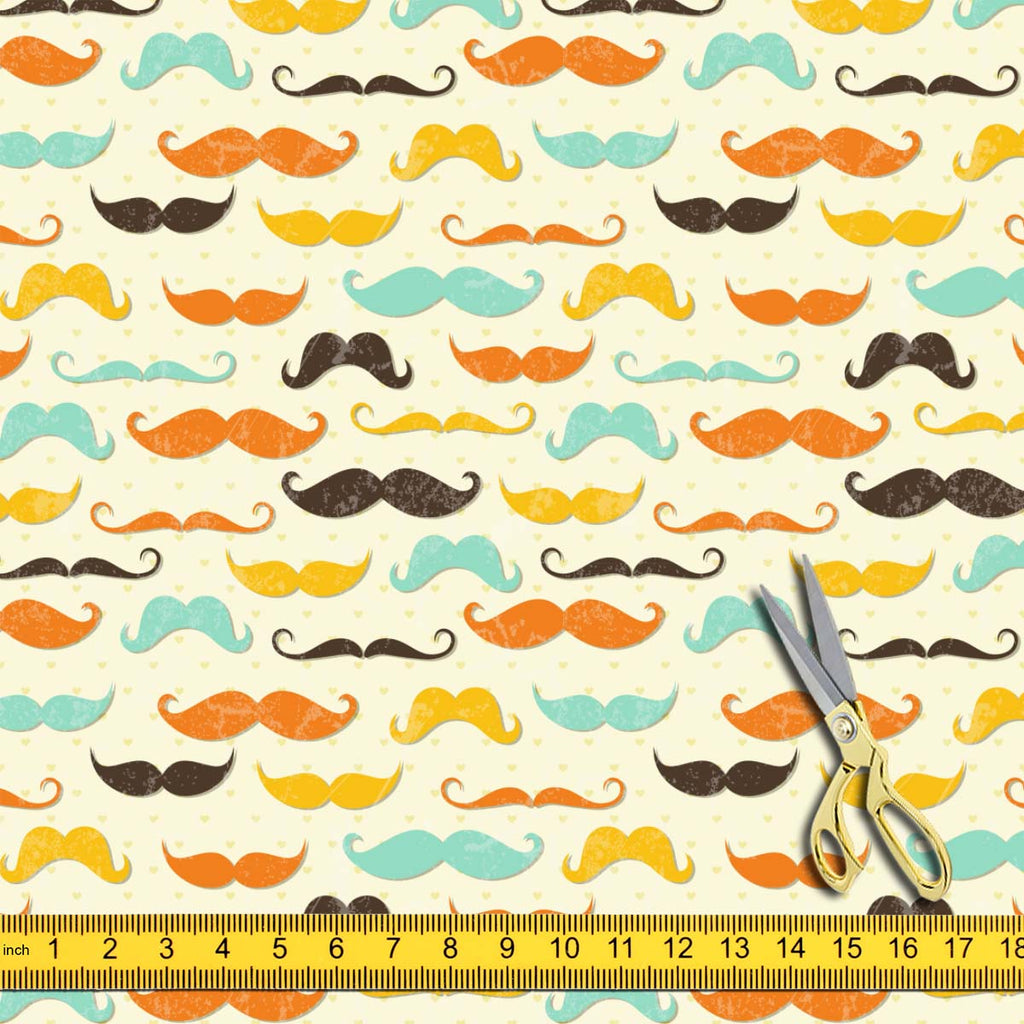 Vintage Mustache Upholstery Fabric by Metre | For Sofa, Curtains, Cushions, Furnishing, Craft, Dress Material-Upholstery Fabrics-FAB_RW-IC 5007336 IC 5007336, Abstract Expressionism, Abstracts, Ancient, Animated Cartoons, Art and Paintings, Calligraphy, Caricature, Cartoons, Drawing, Fashion, Historical, Illustrations, Medieval, Patterns, Retro, Semi Abstract, Signs, Signs and Symbols, Symbols, Text, Vintage, mustache, upholstery, fabric, by, metre, for, sofa, curtains, cushions, furnishing, craft, dress, m