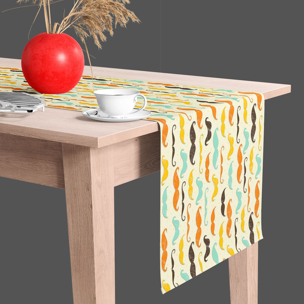 Vintage Mustache D2 Table Runner-Table Runners-RUN_TB-IC 5007336 IC 5007336, Abstract Expressionism, Abstracts, Ancient, Animated Cartoons, Art and Paintings, Calligraphy, Caricature, Cartoons, Drawing, Fashion, Historical, Illustrations, Medieval, Patterns, Retro, Semi Abstract, Signs, Signs and Symbols, Symbols, Text, Vintage, mustache, d2, table, runner, grunge, whiskers, moustache, abstract, aristocrat, art, background, barber, beard, british, brown, cartoon, chin, classic, collection, curl, curly, dand