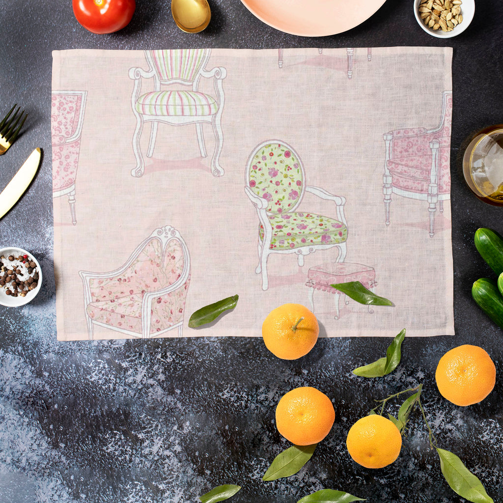Antique Armchairs Table Mat Placemat-Table Place Mats Fabric-MAT_TB-IC 5007338 IC 5007338, Ancient, Fashion, Historical, Illustrations, Medieval, Patterns, Retro, Signs, Signs and Symbols, Victorian, Vintage, antique, armchairs, table, mat, placemat, armchair, background, chair, classic, copy, cozy, decoration, design, domestic, elegance, furniture, home, illustration, indoors, interior, luxury, object, old, ornament, ornate, pattern, repeat, repetition, seamless, stool, style, texture, textured, wooden, ar