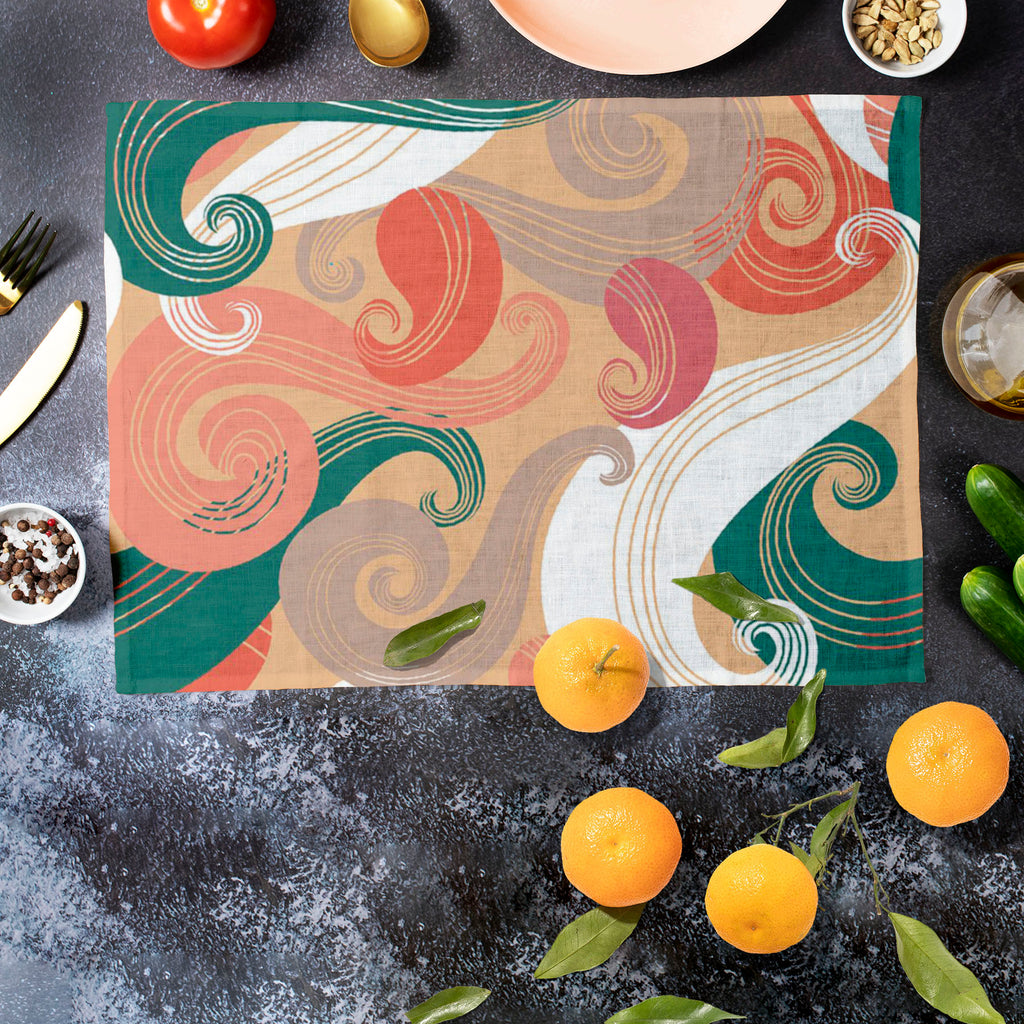 Colorful Wave Table Mat Placemat-Table Place Mats Fabric-MAT_TB-IC 5007340 IC 5007340, Abstract Expressionism, Abstracts, Animals, Art and Paintings, Automobiles, Botanical, Digital, Digital Art, Fashion, Floral, Flowers, Graphic, Modern Art, Nature, Paisley, Patterns, Retro, Semi Abstract, Signs, Signs and Symbols, Transportation, Travel, Urban, Vehicles, colorful, wave, table, mat, placemat, seamless, pattern, abstract, animal, art, backdrop, background, bright, color, curly, curve, decor, decoration, des