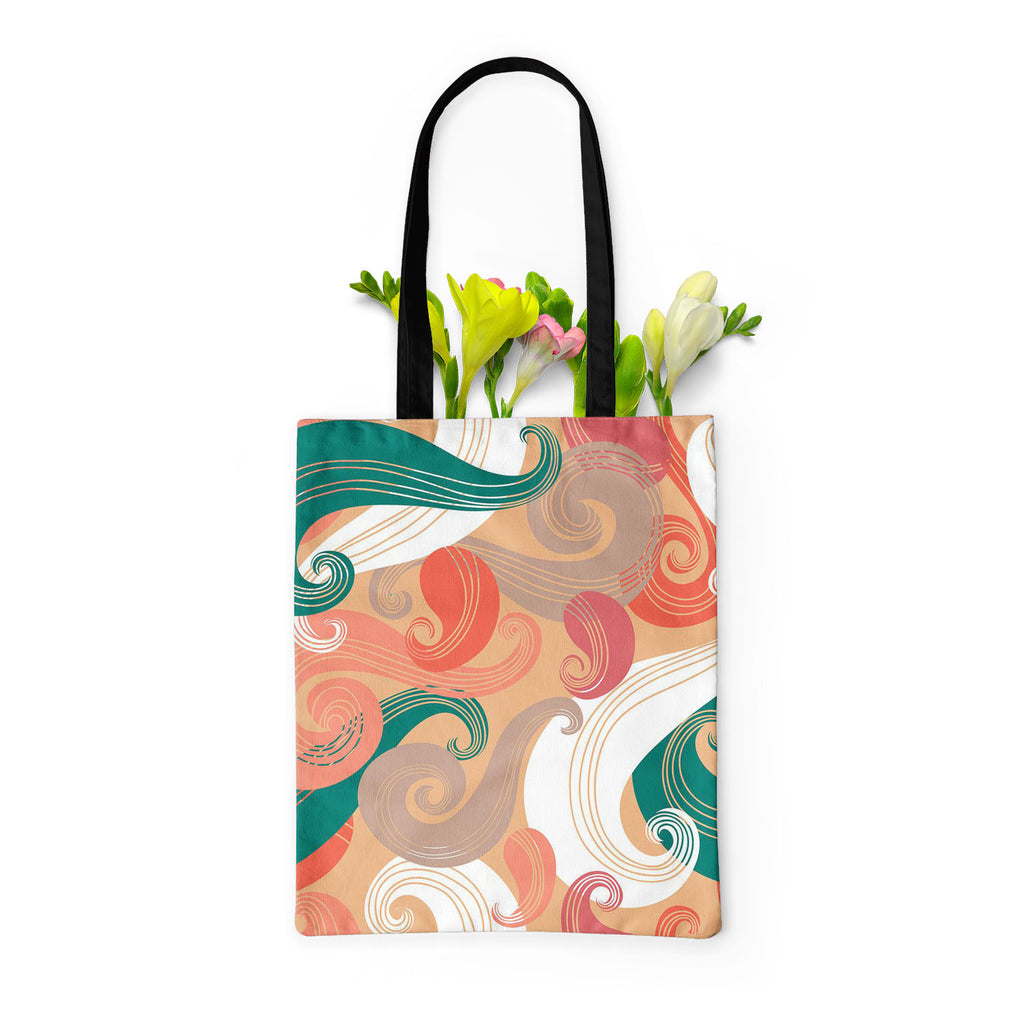 Colorful Wave Tote Bag Shoulder Purse | Multipurpose-Tote Bags Basic-TOT_FB_BS-IC 5007340 IC 5007340, Abstract Expressionism, Abstracts, Animals, Art and Paintings, Automobiles, Botanical, Digital, Digital Art, Fashion, Floral, Flowers, Graphic, Modern Art, Nature, Paisley, Patterns, Retro, Semi Abstract, Signs, Signs and Symbols, Transportation, Travel, Urban, Vehicles, colorful, wave, tote, bag, shoulder, purse, multipurpose, seamless, pattern, abstract, animal, art, backdrop, background, bright, color, c