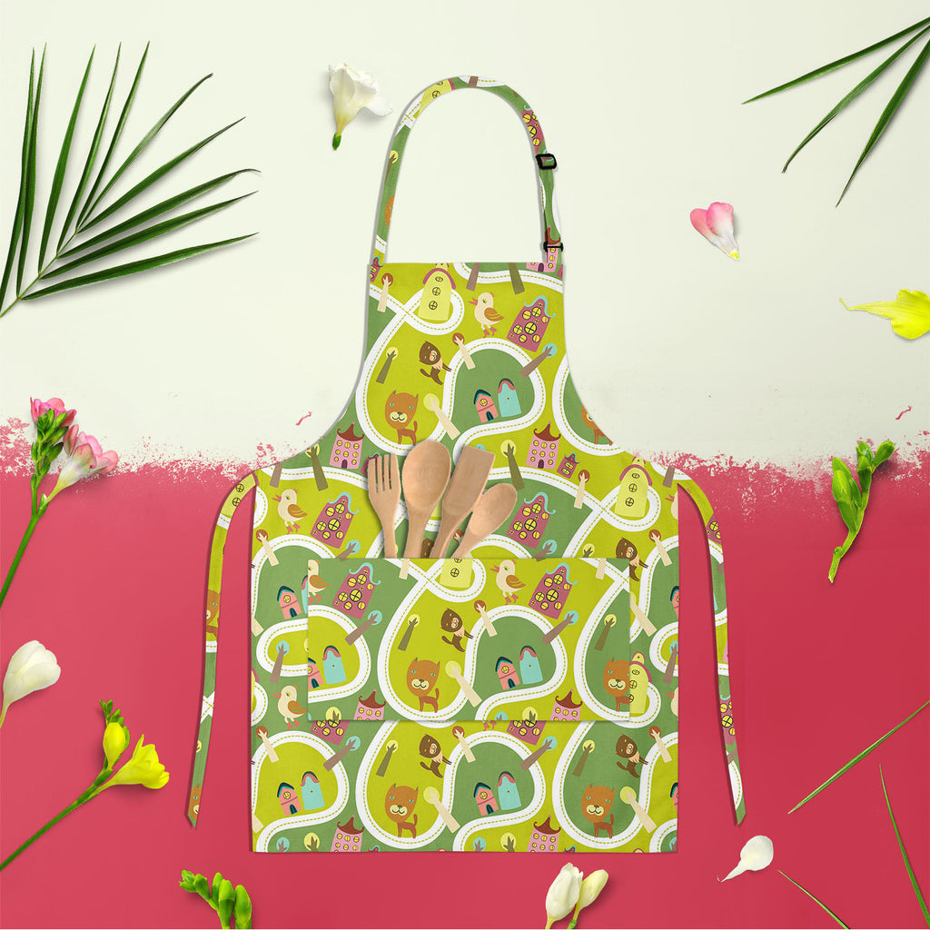 Road Apron | Adjustable, Free Size & Waist Tiebacks-Aprons Neck to Knee-APR_NK_KN-IC 5007341 IC 5007341, Abstract Expressionism, Abstracts, Animals, Animated Cartoons, Architecture, Baby, Birds, Caricature, Cartoons, Children, Cities, City Views, Illustrations, Kids, Maps, Patterns, People, Seasons, Semi Abstract, road, apron, adjustable, free, size, waist, tiebacks, abstract, alley, apartment, background, bird, block, building, bush, cartoon, cat, childish, city, color, cute, door, element, exterior, home,