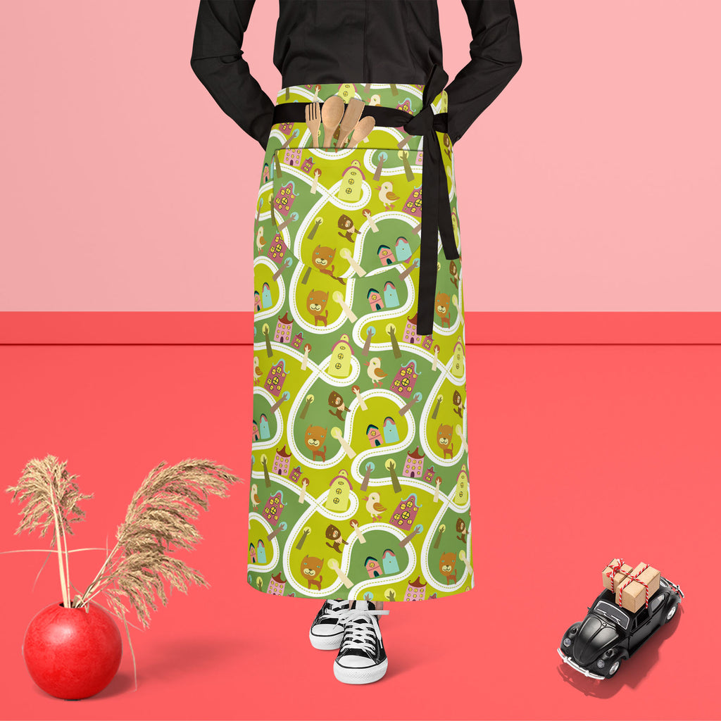 Road Apron | Adjustable, Free Size & Waist Tiebacks-Aprons Waist to Feet-APR_WS_FT-IC 5007341 IC 5007341, Abstract Expressionism, Abstracts, Animals, Animated Cartoons, Architecture, Baby, Birds, Caricature, Cartoons, Children, Cities, City Views, Illustrations, Kids, Maps, Patterns, People, Seasons, Semi Abstract, road, apron, adjustable, free, size, waist, tiebacks, abstract, alley, apartment, background, bird, block, building, bush, cartoon, cat, childish, city, color, cute, door, element, exterior, home