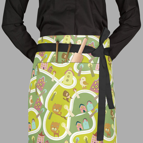 Road Apron | Adjustable, Free Size & Waist Tiebacks-Aprons Waist to Feet-APR_WS_FT-IC 5007341 IC 5007341, Abstract Expressionism, Abstracts, Animals, Animated Cartoons, Architecture, Baby, Birds, Caricature, Cartoons, Children, Cities, City Views, Illustrations, Kids, Maps, Patterns, People, Seasons, Semi Abstract, road, full-length, waist, to, feet, apron, poly-cotton, fabric, adjustable, tiebacks, abstract, alley, apartment, background, bird, block, building, bush, cartoon, cat, childish, city, color, cut