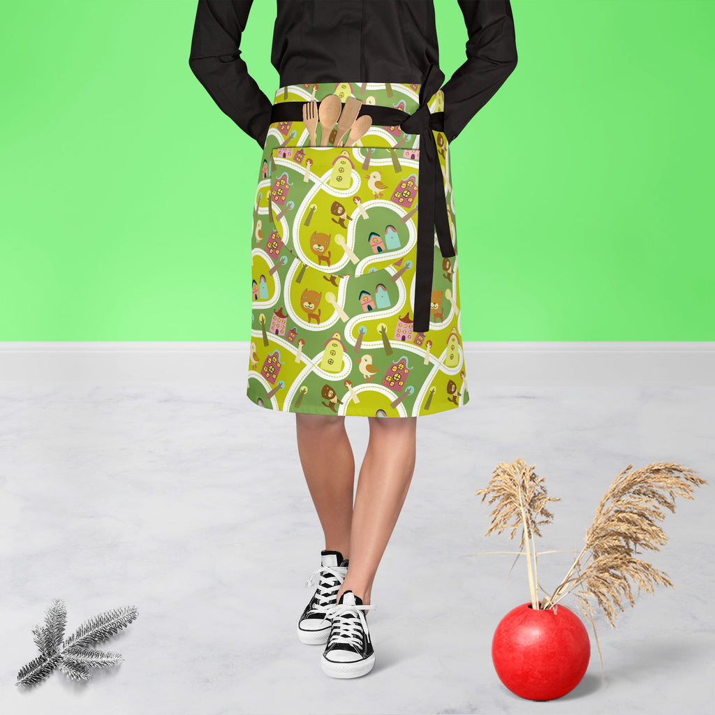 Road Apron | Adjustable, Free Size & Waist Tiebacks-Apron Waist to Knee-APR_WS_KN-IC 5007341 IC 5007341, Abstract Expressionism, Abstracts, Animals, Animated Cartoons, Architecture, Baby, Birds, Caricature, Cartoons, Children, Cities, City Views, Illustrations, Kids, Maps, Patterns, People, Seasons, Semi Abstract, road, apron, adjustable, free, size, waist, tiebacks, abstract, alley, apartment, background, bird, block, building, bush, cartoon, cat, childish, city, color, cute, door, element, exterior, home,