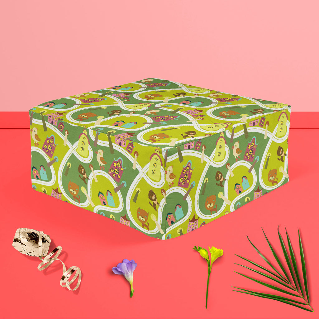 Road Footstool Footrest Puffy Pouffe Ottoman Bean Bag | Canvas Fabric-Footstools-FST_CB_BN-IC 5007341 IC 5007341, Abstract Expressionism, Abstracts, Animals, Animated Cartoons, Architecture, Baby, Birds, Caricature, Cartoons, Children, Cities, City Views, Illustrations, Kids, Maps, Patterns, People, Seasons, Semi Abstract, road, footstool, footrest, puffy, pouffe, ottoman, bean, bag, canvas, fabric, abstract, alley, apartment, background, bird, block, building, bush, cartoon, cat, childish, city, color, cut