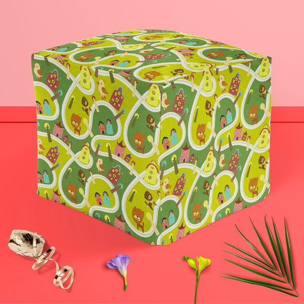 Road Footstool Footrest Puffy Pouffe Ottoman Bean Bag | Canvas Fabric-Footstools-FST_CB_BN-IC 5007341 IC 5007341, Abstract Expressionism, Abstracts, Animals, Animated Cartoons, Architecture, Baby, Birds, Caricature, Cartoons, Children, Cities, City Views, Illustrations, Kids, Maps, Patterns, People, Seasons, Semi Abstract, road, puffy, pouffe, ottoman, footstool, footrest, bean, bag, canvas, fabric, abstract, alley, apartment, background, bird, block, building, bush, cartoon, cat, childish, city, color, cut