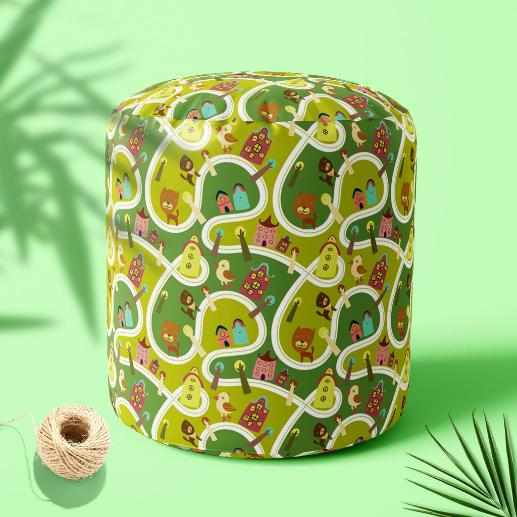 Road Footstool Footrest Puffy Pouffe Ottoman Bean Bag | Canvas Fabric-Footstools-FST_CB_BN-IC 5007341 IC 5007341, Abstract Expressionism, Abstracts, Animals, Animated Cartoons, Architecture, Baby, Birds, Caricature, Cartoons, Children, Cities, City Views, Illustrations, Kids, Maps, Patterns, People, Seasons, Semi Abstract, road, footstool, footrest, puffy, pouffe, ottoman, bean, bag, canvas, fabric, abstract, alley, apartment, background, bird, block, building, bush, cartoon, cat, childish, city, color, cut