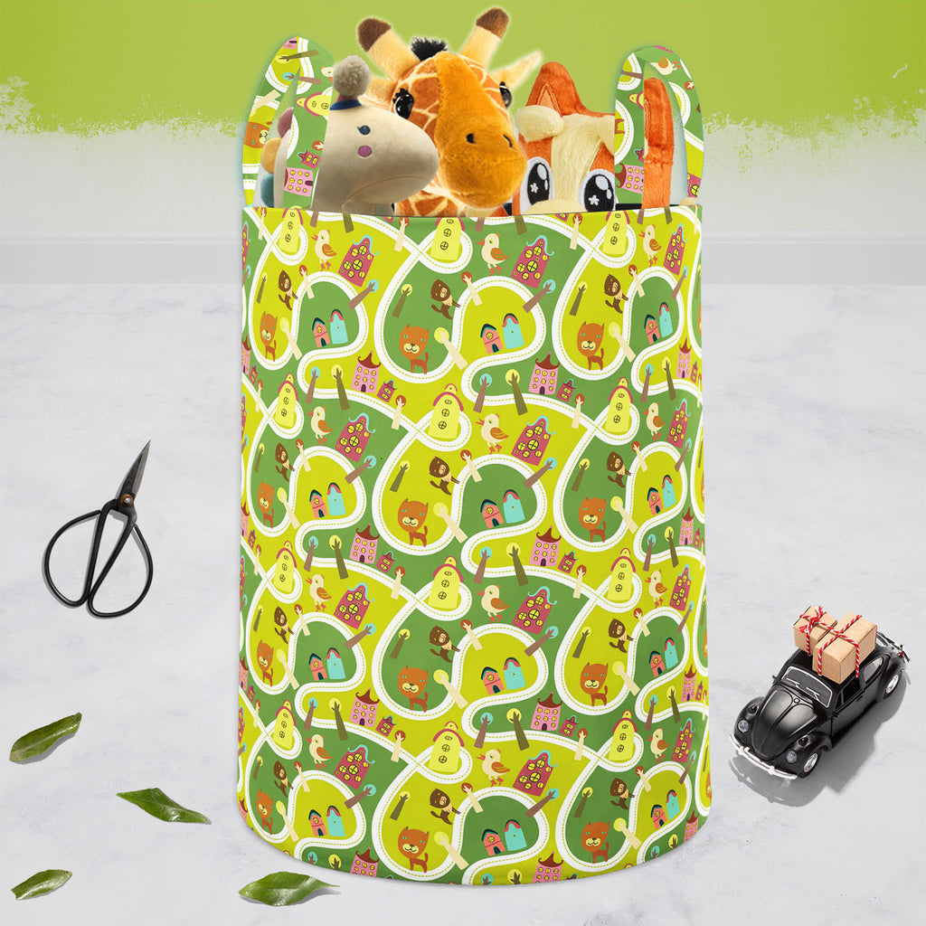 Road Foldable Open Storage Bin | Organizer Box, Toy Basket, Shelf Box, Laundry Bag | Canvas Fabric-Storage Bins-STR_BI_CB-IC 5007341 IC 5007341, Abstract Expressionism, Abstracts, Animals, Animated Cartoons, Architecture, Baby, Birds, Caricature, Cartoons, Children, Cities, City Views, Illustrations, Kids, Maps, Patterns, People, Seasons, Semi Abstract, road, foldable, open, storage, bin, organizer, box, toy, basket, shelf, laundry, bag, canvas, fabric, abstract, alley, apartment, background, bird, block, b