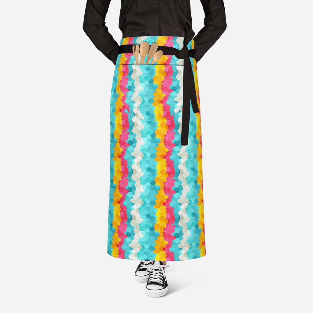 Color Circle Apron | Adjustable, Free Size & Waist Tiebacks-Aprons Waist to Knee-APR_WS_FT-IC 5007342 IC 5007342, Abstract Expressionism, Abstracts, Ancient, Art and Paintings, Circle, Decorative, Drawing, Geometric, Geometric Abstraction, Historical, Illustrations, Japanese, Medieval, Music, Music and Dance, Music and Musical Instruments, Patterns, Semi Abstract, Signs, Signs and Symbols, Symbols, Vintage, color, apron, adjustable, free, size, waist, tiebacks, art, background, brown, bubble, bubbly, child,