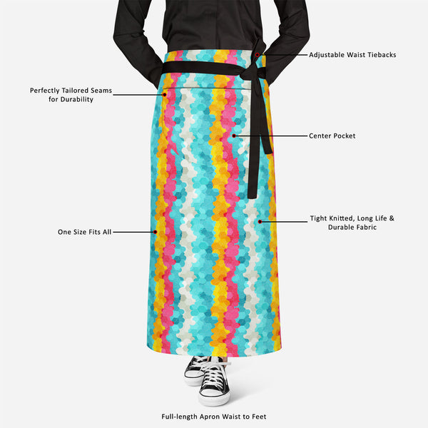Color Circle Apron | Adjustable, Free Size & Waist Tiebacks-Aprons Waist to Knee-APR_WS_FT-IC 5007342 IC 5007342, Abstract Expressionism, Abstracts, Ancient, Art and Paintings, Circle, Decorative, Drawing, Geometric, Geometric Abstraction, Historical, Illustrations, Japanese, Medieval, Music, Music and Dance, Music and Musical Instruments, Patterns, Semi Abstract, Signs, Signs and Symbols, Symbols, Vintage, color, full-length, apron, poly-cotton, fabric, adjustable, waist, tiebacks, art, background, brown, 