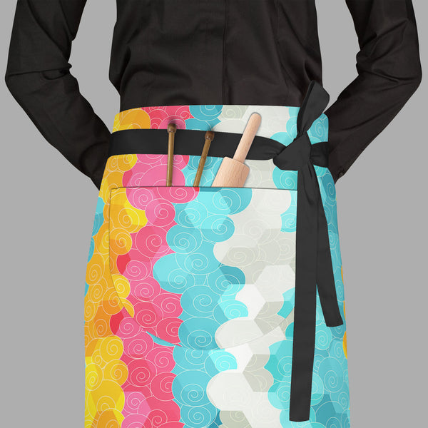 Color Circle Apron | Adjustable, Free Size & Waist Tiebacks-Aprons Waist to Feet-APR_WS_FT-IC 5007342 IC 5007342, Abstract Expressionism, Abstracts, Ancient, Art and Paintings, Circle, Decorative, Drawing, Geometric, Geometric Abstraction, Historical, Illustrations, Japanese, Medieval, Music, Music and Dance, Music and Musical Instruments, Patterns, Semi Abstract, Signs, Signs and Symbols, Symbols, Vintage, color, full-length, waist, to, feet, apron, poly-cotton, fabric, adjustable, tiebacks, art, backgroun