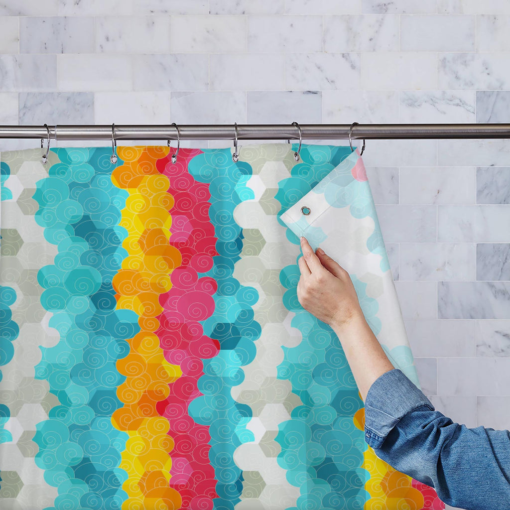 Color Circle Washable Waterproof Shower Curtain-Shower Curtains-CUR_SH-IC 5007342 IC 5007342, Abstract Expressionism, Abstracts, Ancient, Art and Paintings, Circle, Decorative, Drawing, Geometric, Geometric Abstraction, Historical, Illustrations, Japanese, Medieval, Music, Music and Dance, Music and Musical Instruments, Patterns, Semi Abstract, Signs, Signs and Symbols, Symbols, Vintage, color, washable, waterproof, shower, curtain, art, background, brown, bubble, bubbly, child, childish, circles, colorful,