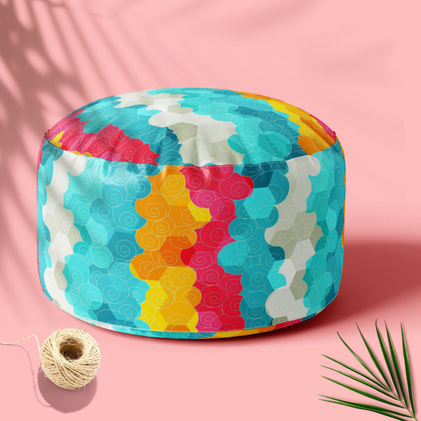 Color Circle Footstool Footrest Puffy Pouffe Ottoman Bean Bag | Canvas Fabric-Footstools-FST_CB_BN-IC 5007342 IC 5007342, Abstract Expressionism, Abstracts, Ancient, Art and Paintings, Circle, Decorative, Drawing, Geometric, Geometric Abstraction, Historical, Illustrations, Japanese, Medieval, Music, Music and Dance, Music and Musical Instruments, Patterns, Semi Abstract, Signs, Signs and Symbols, Symbols, Vintage, color, footstool, footrest, puffy, pouffe, ottoman, bean, bag, floor, cushion, pillow, canvas