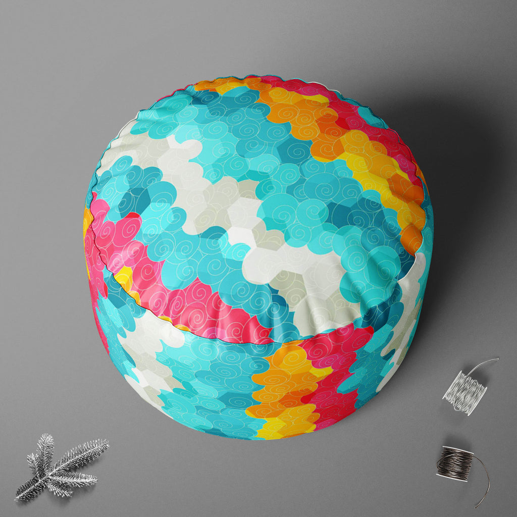 Color Circle Footstool Footrest Puffy Pouffe Ottoman Bean Bag | Canvas Fabric-Footstools-FST_CB_BN-IC 5007342 IC 5007342, Abstract Expressionism, Abstracts, Ancient, Art and Paintings, Circle, Decorative, Drawing, Geometric, Geometric Abstraction, Historical, Illustrations, Japanese, Medieval, Music, Music and Dance, Music and Musical Instruments, Patterns, Semi Abstract, Signs, Signs and Symbols, Symbols, Vintage, color, footstool, footrest, puffy, pouffe, ottoman, bean, bag, canvas, fabric, art, backgroun