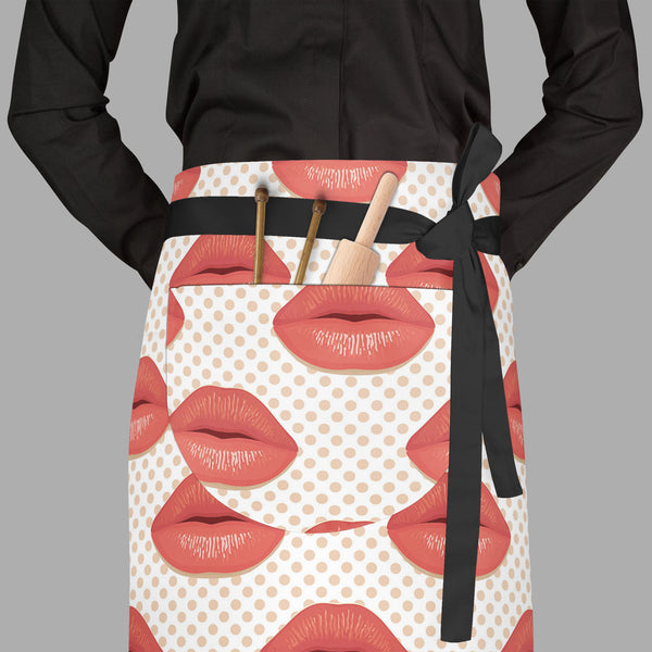 Red Lips Apron | Adjustable, Free Size & Waist Tiebacks-Aprons Waist to Feet-APR_WS_FT-IC 5007343 IC 5007343, Abstract Expressionism, Abstracts, Art and Paintings, Decorative, Fashion, Hearts, Icons, Illustrations, Love, Patterns, People, Romance, Semi Abstract, Signs, Signs and Symbols, Symbols, red, lips, full-length, waist, to, feet, apron, poly-cotton, fabric, adjustable, tiebacks, kiss, lip, abstract, art, background, beauty, card, cosmetic, decoration, design, desire, element, female, girl, glamour, h