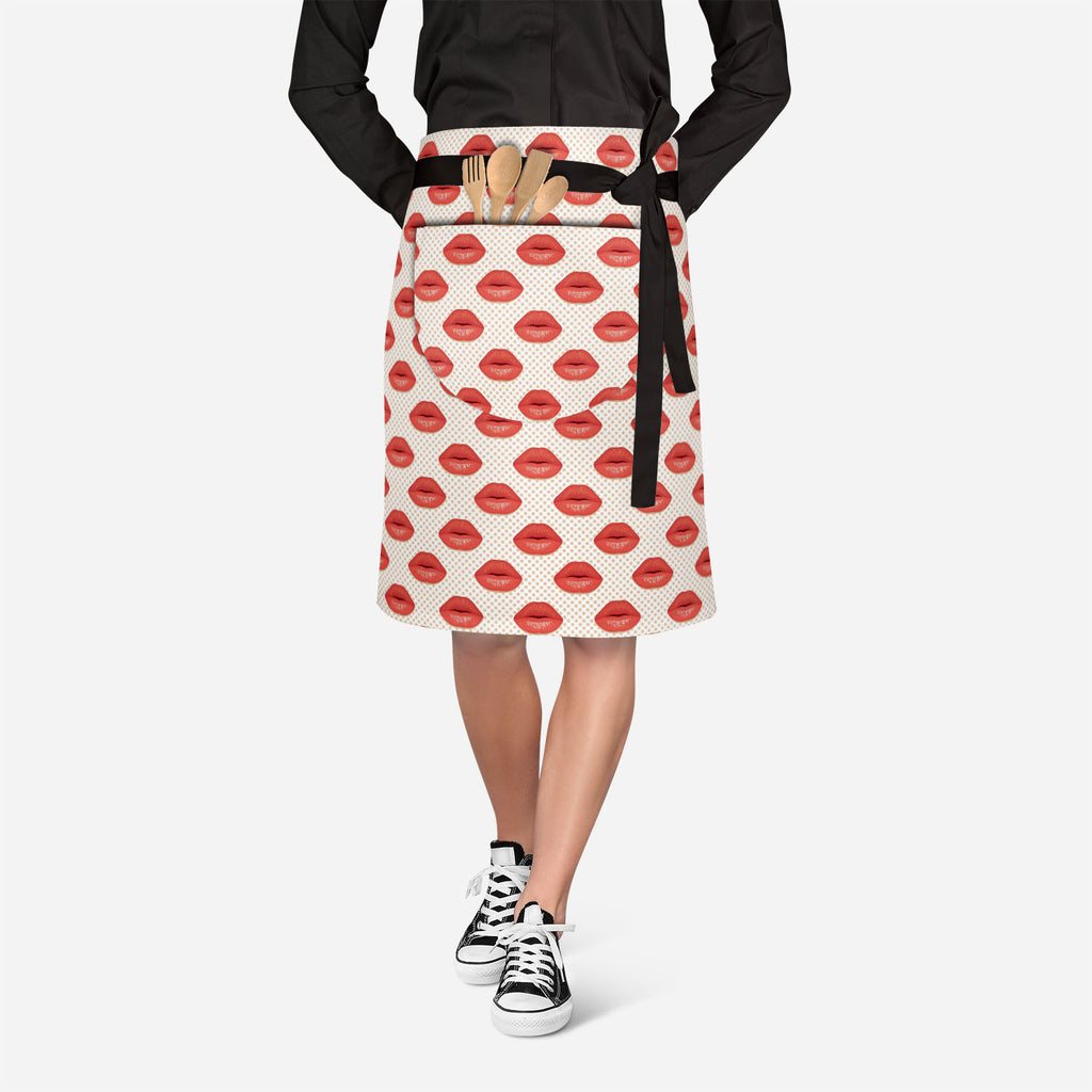 Red Lips Apron | Adjustable, Free Size & Waist Tiebacks-Apron Waist to Feet-APR_WS_KN-IC 5007343 IC 5007343, Abstract Expressionism, Abstracts, Art and Paintings, Decorative, Fashion, Hearts, Icons, Illustrations, Love, Patterns, People, Romance, Semi Abstract, Signs, Signs and Symbols, Symbols, red, lips, apron, adjustable, free, size, waist, tiebacks, kiss, lip, abstract, art, background, beauty, card, cosmetic, decoration, design, desire, element, female, girl, glamour, heart, human, icon, illustration, 