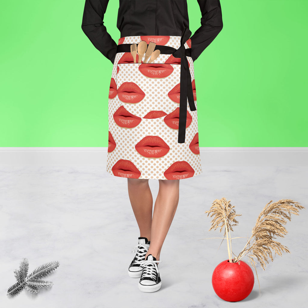 Red Lips Apron | Adjustable, Free Size & Waist Tiebacks-Apron Waist to Knee-APR_WS_KN-IC 5007343 IC 5007343, Abstract Expressionism, Abstracts, Art and Paintings, Decorative, Fashion, Hearts, Icons, Illustrations, Love, Patterns, People, Romance, Semi Abstract, Signs, Signs and Symbols, Symbols, red, lips, apron, adjustable, free, size, waist, tiebacks, kiss, lip, abstract, art, background, beauty, card, cosmetic, decoration, design, desire, element, female, girl, glamour, heart, human, icon, illustration, 