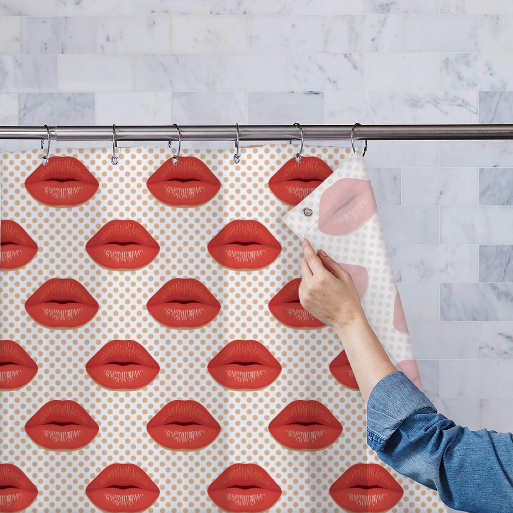 Red Lips Washable Waterproof Shower Curtain-Shower Curtains-CUR_SH-IC 5007343 IC 5007343, Abstract Expressionism, Abstracts, Art and Paintings, Decorative, Fashion, Hearts, Icons, Illustrations, Love, Patterns, People, Romance, Semi Abstract, Signs, Signs and Symbols, Symbols, red, lips, washable, waterproof, shower, curtain, kiss, lip, abstract, art, background, beauty, card, cosmetic, decoration, design, desire, element, female, girl, glamour, heart, human, icon, illustration, lipstick, makeup, mark, mout