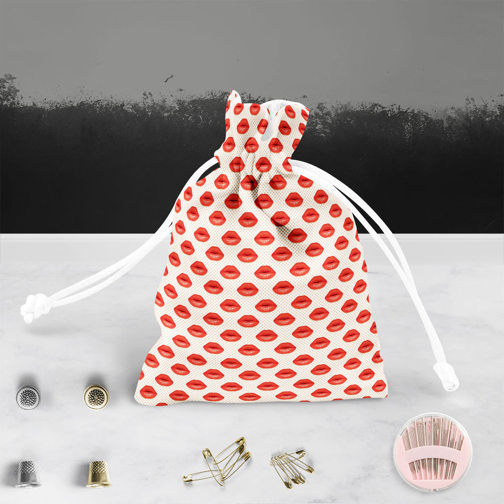 Red Lips Pouch Wrist Potli Bag | Bag for Weddings & Casual Parties-Drawstring Pouches-PCH_FB_DS-IC 5007343 IC 5007343, Abstract Expressionism, Abstracts, Art and Paintings, Decorative, Fashion, Hearts, Icons, Illustrations, Love, Patterns, People, Romance, Semi Abstract, Signs, Signs and Symbols, Symbols, red, lips, pouch, wrist, potli, bag, for, weddings, casual, parties, kiss, lip, abstract, art, background, beauty, card, cosmetic, decoration, design, desire, element, female, girl, glamour, heart, human, 