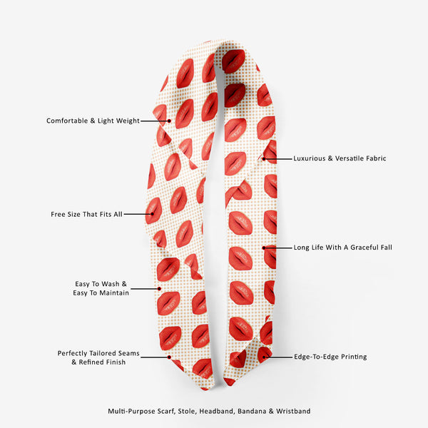 Red Lips Printed Scarf | Neckwear Balaclava | Girls & Women | Soft Poly Fabric-Scarfs Basic-SCF_FB_BS-IC 5007343 IC 5007343, Abstract Expressionism, Abstracts, Art and Paintings, Decorative, Fashion, Hearts, Icons, Illustrations, Love, Patterns, People, Romance, Semi Abstract, Signs, Signs and Symbols, Symbols, red, lips, printed, scarf, neckwear, balaclava, girls, women, soft, poly, fabric, kiss, lip, abstract, art, background, beauty, card, cosmetic, decoration, design, desire, element, female, girl, glam
