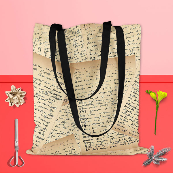 Vintage Handwriting Letter Tote Bag Shoulder Purse | Multipurpose-Tote Bags Basic-TOT_FB_BS-IC 5007344 IC 5007344, Abstract Expressionism, Abstracts, Ancient, Art and Paintings, Black, Black and White, Calligraphy, Education, Historical, Illustrations, Medieval, Patterns, Retro, Schools, Semi Abstract, Signs, Signs and Symbols, Sketches, Text, Universities, Vintage, White, handwriting, letter, tote, bag, shoulder, purse, cotton, canvas, fabric, multipurpose, abstract, antique, art, author, backdrop, backgro
