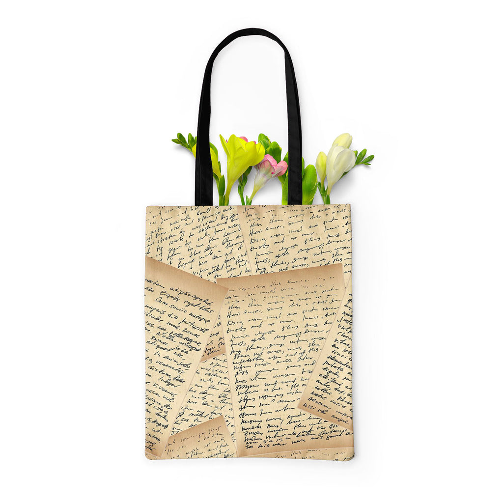 Vintage Handwriting Letter Tote Bag Shoulder Purse | Multipurpose-Tote Bags Basic-TOT_FB_BS-IC 5007344 IC 5007344, Abstract Expressionism, Abstracts, Ancient, Art and Paintings, Black, Black and White, Calligraphy, Education, Historical, Illustrations, Medieval, Patterns, Retro, Schools, Semi Abstract, Signs, Signs and Symbols, Sketches, Text, Universities, Vintage, White, handwriting, letter, tote, bag, shoulder, purse, multipurpose, abstract, antique, art, author, backdrop, background, cursive, decor, dec