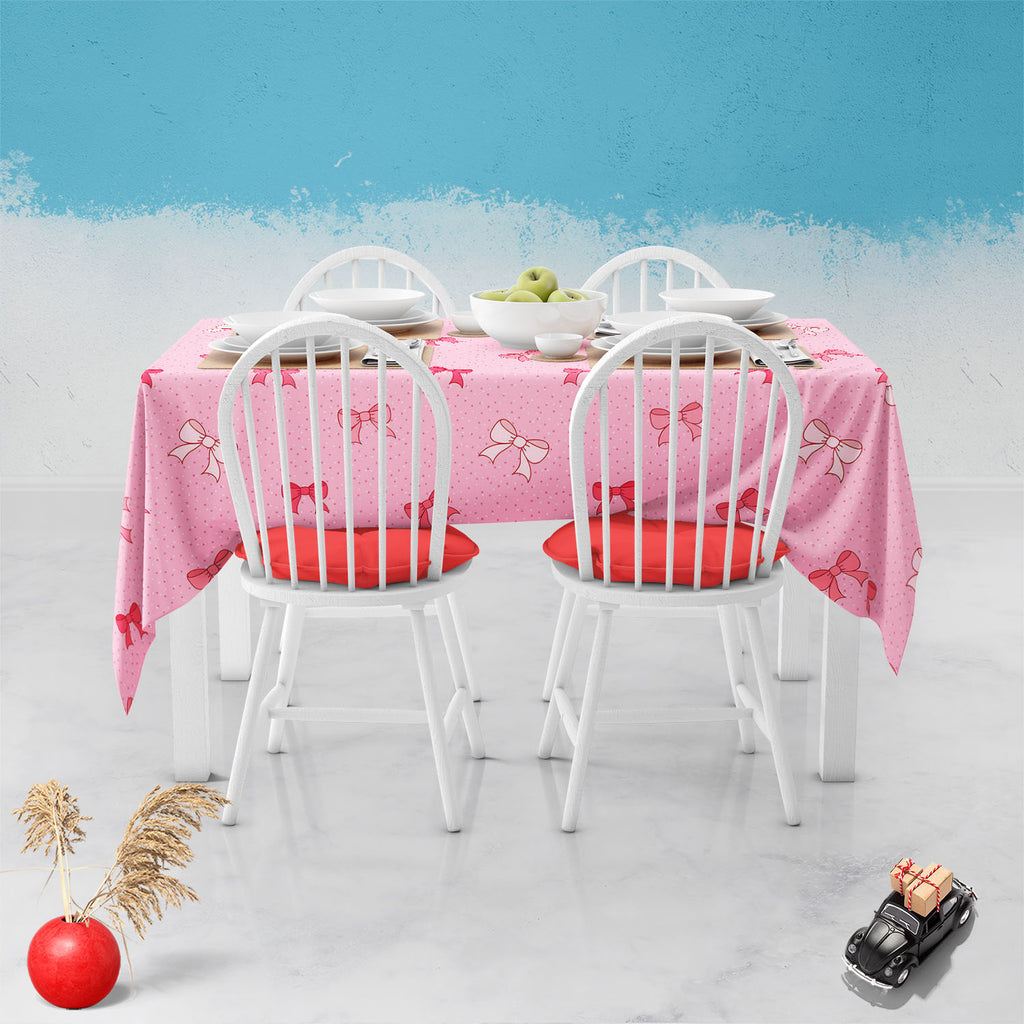 Pink Bows Table Cloth Cover-Table Covers-CVR_TB_NR-IC 5007345 IC 5007345, Ancient, Baby, Birthday, Black and White, Books, Children, Digital, Digital Art, Dots, Festivals and Occasions, Festive, Graphic, Hand Drawn, Historical, Holidays, Illustrations, Kids, Love, Medieval, Patterns, Retro, Romance, Signs, Signs and Symbols, Symbols, Vintage, White, pink, bows, table, cloth, cover, bow, background, birth, card, celebration, childish, color, cute, day, decor, decorate, decoration, design, elegant, element, f