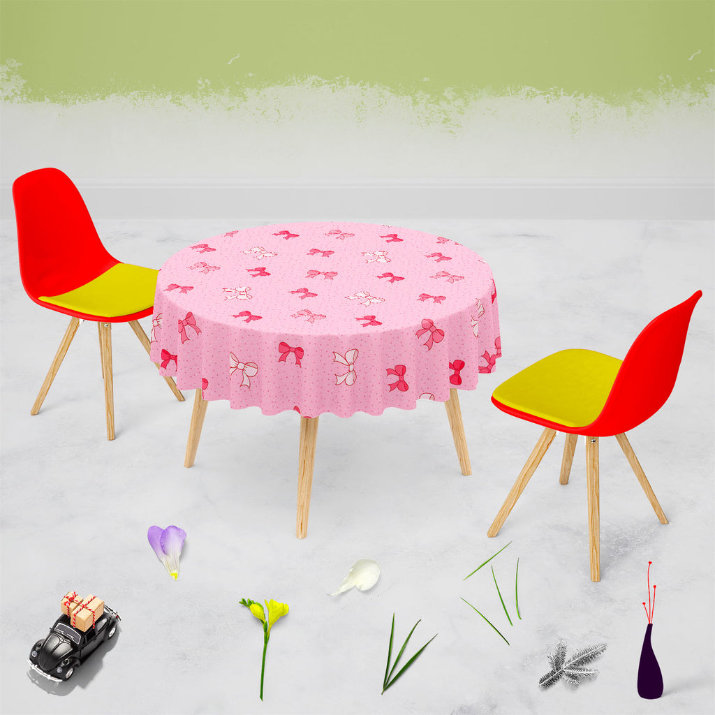 Pink Bows Table Cloth Cover-Table Covers-CVR_TB_RD-IC 5007345 IC 5007345, Ancient, Baby, Birthday, Black and White, Books, Children, Digital, Digital Art, Dots, Festivals and Occasions, Festive, Graphic, Hand Drawn, Historical, Holidays, Illustrations, Kids, Love, Medieval, Patterns, Retro, Romance, Signs, Signs and Symbols, Symbols, Vintage, White, pink, bows, table, cloth, cover, bow, background, birth, card, celebration, childish, color, cute, day, decor, decorate, decoration, design, elegant, element, f