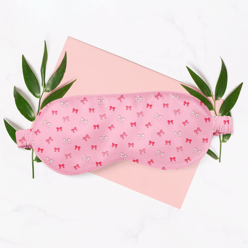 Pink Bows Sleeping Eye Pad Blackout Eye Cover | Soft Anti-Allergic Eco-Friendly Natural Mulberry Silk Fabric-Sleep Masks-MSK_SL_BS-IC 5007345 IC 5007345, Ancient, Baby, Birthday, Black and White, Books, Children, Digital, Digital Art, Dots, Festivals and Occasions, Festive, Graphic, Hand Drawn, Historical, Holidays, Illustrations, Kids, Love, Medieval, Patterns, Retro, Romance, Signs, Signs and Symbols, Symbols, Vintage, White, pink, bows, sleeping, eye, pad, blackout, cover, soft, anti-allergic, eco-friend