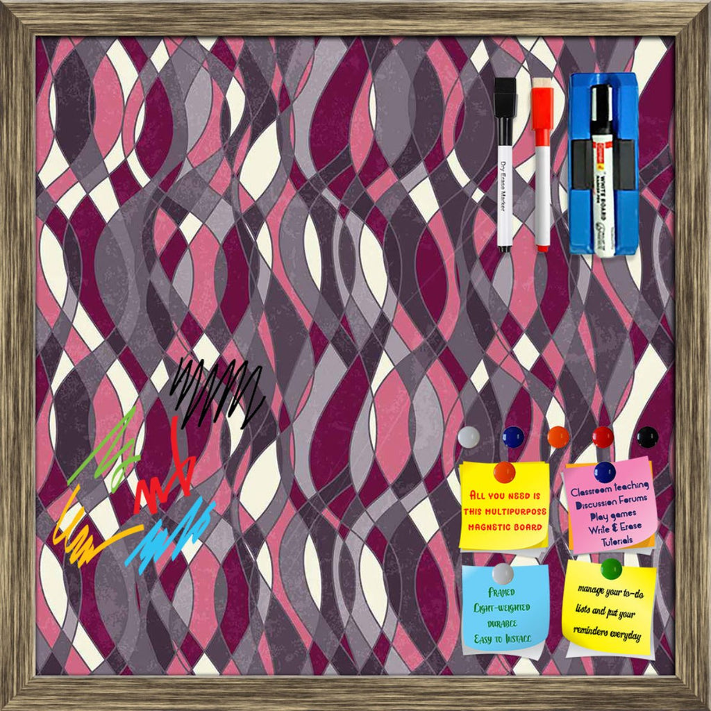 Abstract Grunge Art Framed Magnetic Dry Erase Board | Combo with Magnet Buttons & Markers - Magnetic Boards Framed - ArtzFolio.com