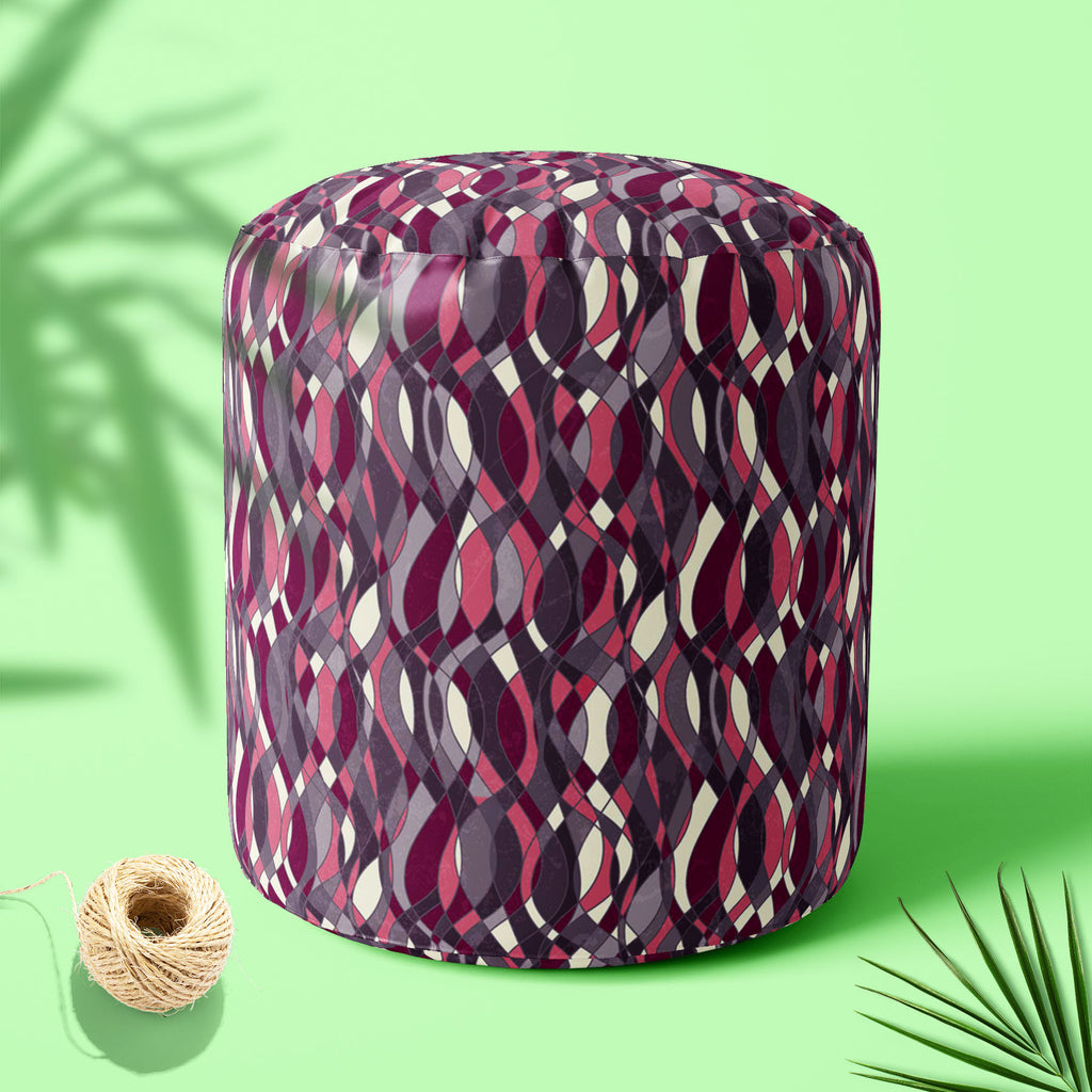 Abstract Grunge Art Footstool Footrest Puffy Pouffe Ottoman Bean Bag | Canvas Fabric - Footstools - ArtzFolio.com