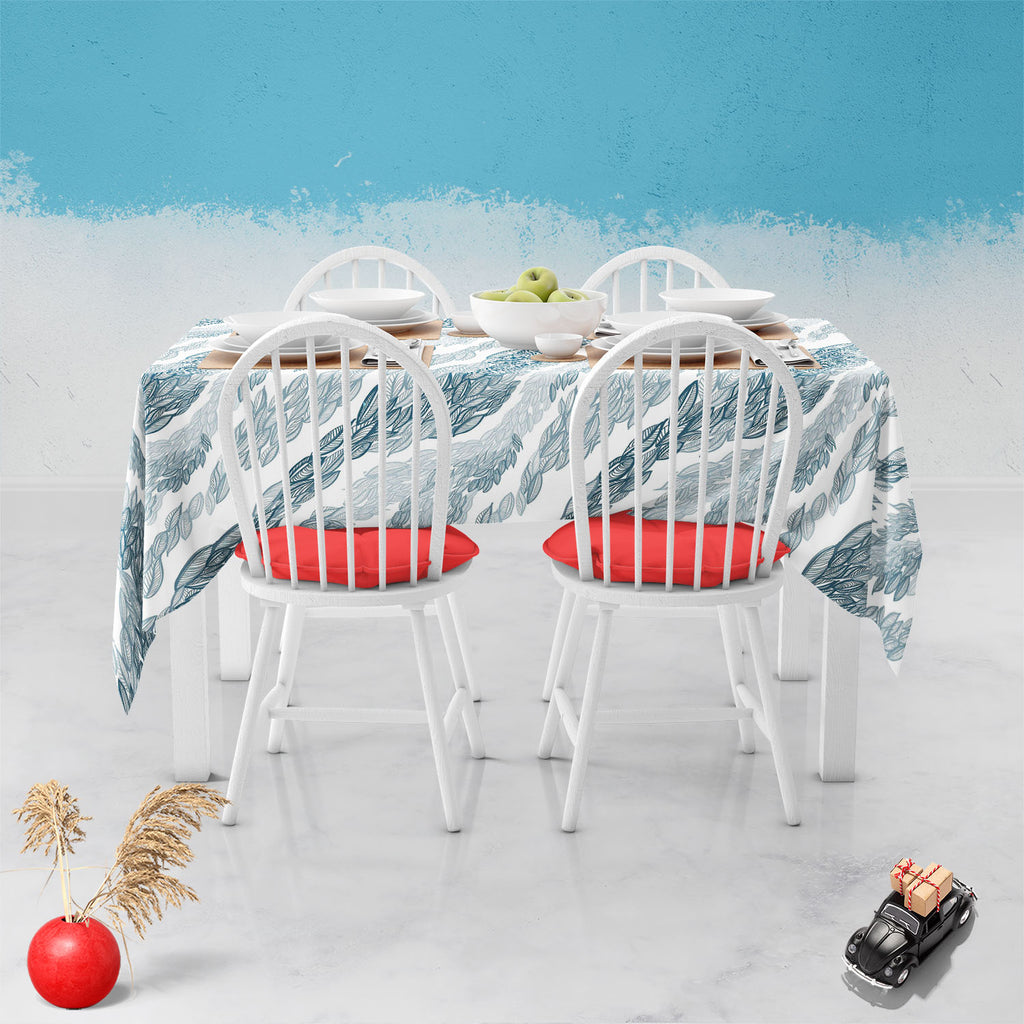 Flying Leaves D1 Table Cloth Cover-Table Covers-CVR_TB_NR-IC 5007348 IC 5007348, Abstract Expressionism, Abstracts, Art and Paintings, Black and White, Botanical, Cities, City Views, Digital, Digital Art, Drawing, Fashion, Floral, Flowers, Graphic, Illustrations, Nature, Paintings, Patterns, Retro, Scenic, Semi Abstract, Signs, Signs and Symbols, Sketches, Stripes, White, flying, leaves, d1, table, cloth, cover, feather, pattern, abstract, art, autumn, background, beautiful, beauty, blue, contemporary, cont