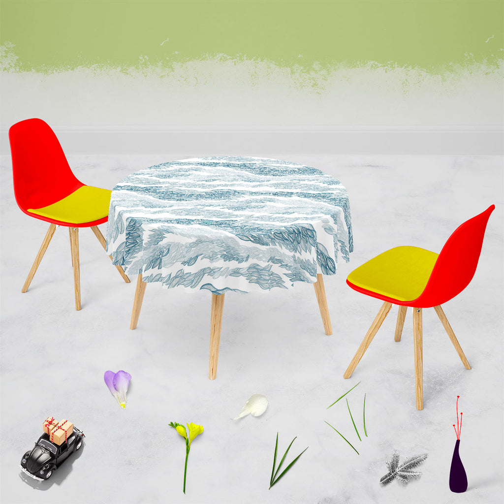 Flying Leaves D1 Table Cloth Cover-Table Covers-CVR_TB_RD-IC 5007348 IC 5007348, Abstract Expressionism, Abstracts, Art and Paintings, Black and White, Botanical, Cities, City Views, Digital, Digital Art, Drawing, Fashion, Floral, Flowers, Graphic, Illustrations, Nature, Paintings, Patterns, Retro, Scenic, Semi Abstract, Signs, Signs and Symbols, Sketches, Stripes, White, flying, leaves, d1, table, cloth, cover, feather, pattern, abstract, art, autumn, background, beautiful, beauty, blue, contemporary, cont