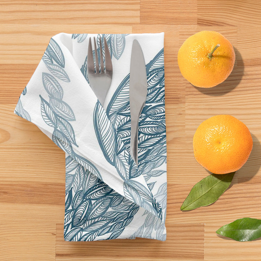 Flying Leaves D1 Table Napkin-Table Napkins-NAP_TB-IC 5007348 IC 5007348, Abstract Expressionism, Abstracts, Art and Paintings, Black and White, Botanical, Cities, City Views, Digital, Digital Art, Drawing, Fashion, Floral, Flowers, Graphic, Illustrations, Nature, Paintings, Patterns, Retro, Scenic, Semi Abstract, Signs, Signs and Symbols, Sketches, Stripes, White, flying, leaves, d1, table, napkin, feather, pattern, abstract, art, autumn, background, beautiful, beauty, blue, contemporary, contour, creativi