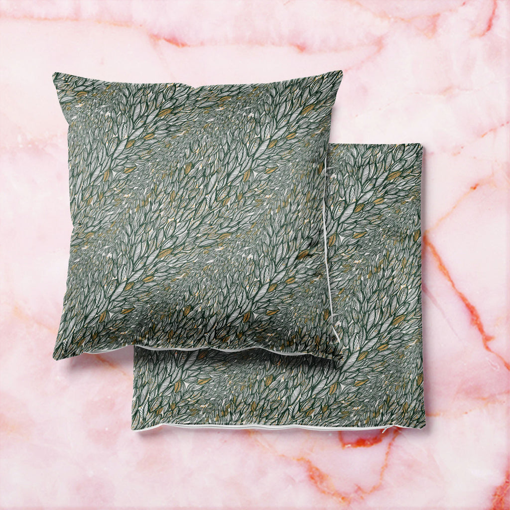 Flying Leaves D3 Cushion Cover Throw Pillow-Cushion Covers-CUS_CV-IC 5007350 IC 5007350, Abstract Expressionism, Abstracts, Art and Paintings, Black, Black and White, Botanical, Cities, City Views, Digital, Digital Art, Drawing, Fashion, Floral, Flowers, Graphic, Illustrations, Nature, Paintings, Patterns, Retro, Scenic, Semi Abstract, Signs, Signs and Symbols, Sketches, White, flying, leaves, d3, cushion, cover, throw, pillow, abstract, art, autumn, background, beautiful, beauty, brown, contemporary, conto