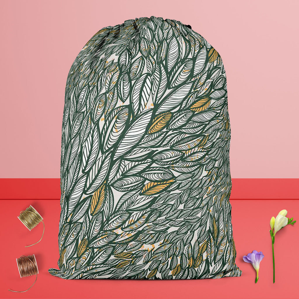 Flying Leaves D3 Reusable Sack Bag | Bag for Gym, Storage, Vegetable & Travel-Drawstring Sack Bags-SCK_FB_DS-IC 5007350 IC 5007350, Abstract Expressionism, Abstracts, Art and Paintings, Black, Black and White, Botanical, Cities, City Views, Digital, Digital Art, Drawing, Fashion, Floral, Flowers, Graphic, Illustrations, Nature, Paintings, Patterns, Retro, Scenic, Semi Abstract, Signs, Signs and Symbols, Sketches, White, flying, leaves, d3, reusable, sack, bag, for, gym, storage, vegetable, travel, abstract,