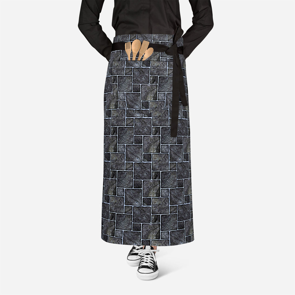 Black Mosaic Apron | Adjustable, Free Size & Waist Tiebacks-Aprons Waist to Knee-APR_WS_FT-IC 5007351 IC 5007351, Abstract Expressionism, Abstracts, Architecture, Black, Black and White, Check, Digital, Digital Art, Geometric, Geometric Abstraction, Graphic, Grid Art, Marble, Marble and Stone, Patterns, Semi Abstract, mosaic, apron, adjustable, free, size, waist, tiebacks, ceramic, floor, abstract, background, bath, block, bright, brown, build, checks, construct, construction, cube, decor, glass, glassy, gl