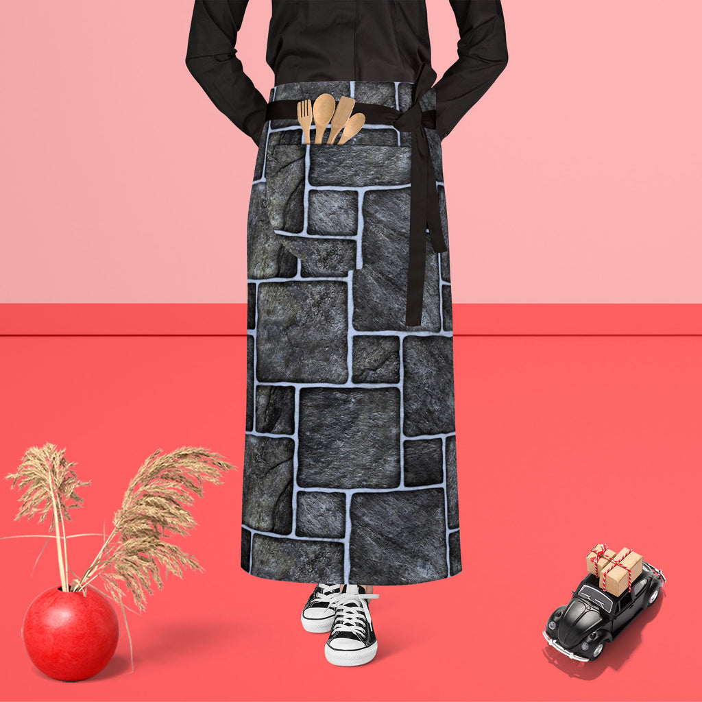 Black Mosaic Apron | Adjustable, Free Size & Waist Tiebacks-Aprons Waist to Feet-APR_WS_FT-IC 5007351 IC 5007351, Abstract Expressionism, Abstracts, Architecture, Black, Black and White, Check, Digital, Digital Art, Geometric, Geometric Abstraction, Graphic, Grid Art, Marble, Marble and Stone, Patterns, Semi Abstract, mosaic, apron, adjustable, free, size, waist, tiebacks, ceramic, floor, abstract, background, bath, block, bright, brown, build, checks, construct, construction, cube, decor, glass, glassy, gl