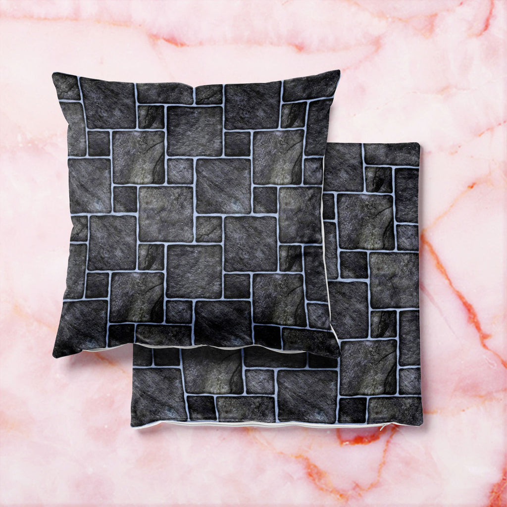 Black Mosaic Cushion Cover Throw Pillow-Cushion Covers-CUS_CV-IC 5007351 IC 5007351, Abstract Expressionism, Abstracts, Architecture, Black, Black and White, Check, Digital, Digital Art, Geometric, Geometric Abstraction, Graphic, Grid Art, Marble, Marble and Stone, Patterns, Semi Abstract, mosaic, cushion, cover, throw, pillow, ceramic, floor, abstract, background, bath, block, bright, brown, build, checks, construct, construction, cube, decor, glass, glassy, glossy, grid, grout, industry, lines, macro, sto