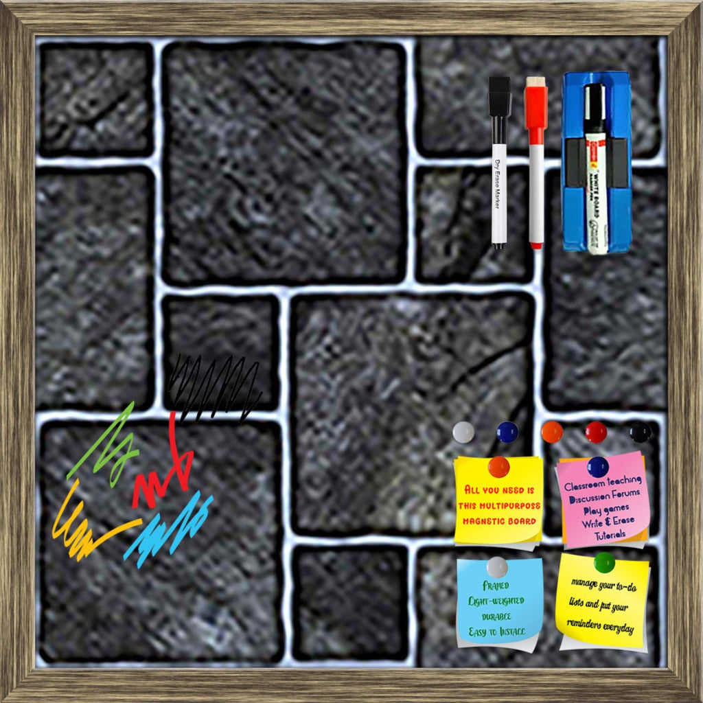 Black Mosaic Framed Magnetic Dry Erase Board | Combo with Magnet Buttons & Markers-Magnetic Boards Framed-MGB_FR-IC 5007351 IC 5007351, Abstract Expressionism, Abstracts, Architecture, Black, Black and White, Check, Digital, Digital Art, Geometric, Geometric Abstraction, Graphic, Grid Art, Marble, Marble and Stone, Patterns, Semi Abstract, mosaic, framed, magnetic, dry, erase, board, printed, whiteboard, with, 4, magnets, 2, markers, 1, duster, ceramic, floor, abstract, background, bath, block, bright, brow