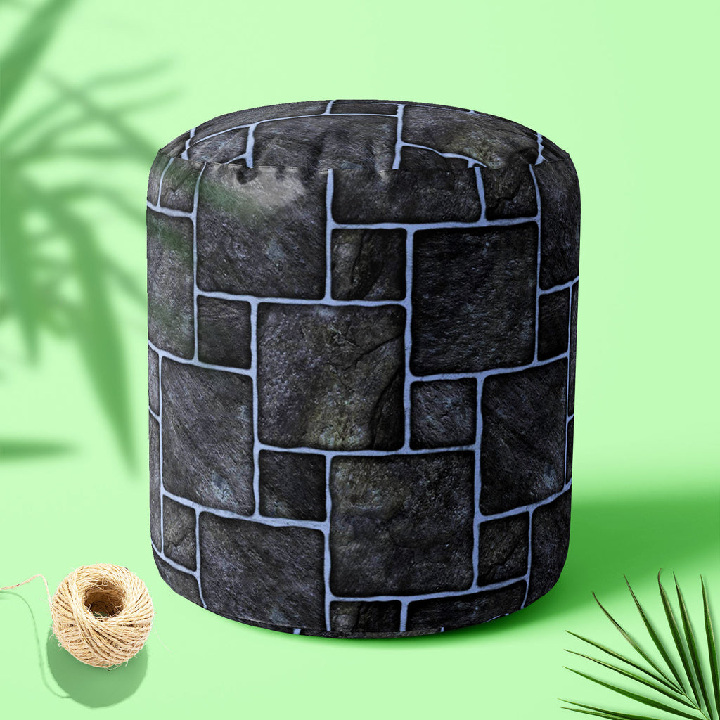 Black Mosaic Footstool Footrest Puffy Pouffe Ottoman Bean Bag | Canvas Fabric-Footstools-FST_CB_BN-IC 5007351 IC 5007351, Abstract Expressionism, Abstracts, Architecture, Black, Black and White, Check, Digital, Digital Art, Geometric, Geometric Abstraction, Graphic, Grid Art, Marble, Marble and Stone, Patterns, Semi Abstract, mosaic, footstool, footrest, puffy, pouffe, ottoman, bean, bag, canvas, fabric, ceramic, floor, abstract, background, bath, block, bright, brown, build, checks, construct, construction