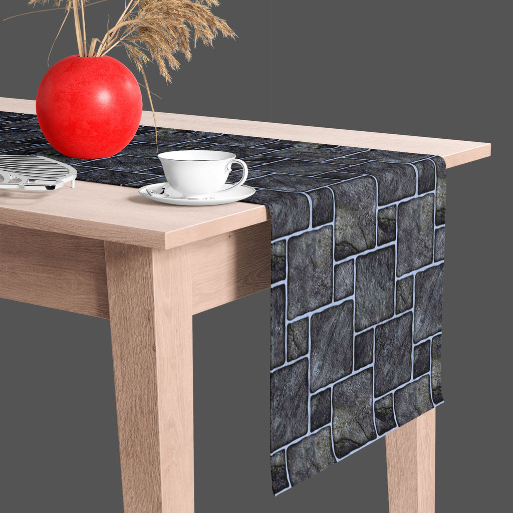 Black Mosaic Table Runner-Table Runners-RUN_TB-IC 5007351 IC 5007351, Abstract Expressionism, Abstracts, Architecture, Black, Black and White, Check, Digital, Digital Art, Geometric, Geometric Abstraction, Graphic, Grid Art, Marble, Marble and Stone, Patterns, Semi Abstract, mosaic, table, runner, ceramic, floor, abstract, background, bath, block, bright, brown, build, checks, construct, construction, cube, decor, glass, glassy, glossy, grid, grout, industry, lines, macro, stone, pattern, prism, rows, seaml